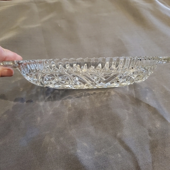 **vintage** 2-Part Relish Dish Stars & Bars by ANCHOR HOCKING - Picture 3 of 5